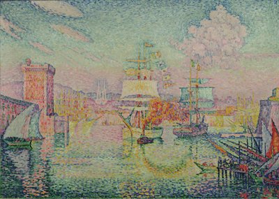 Entrada al puerto de Marsella, 1918 de Paul Signac